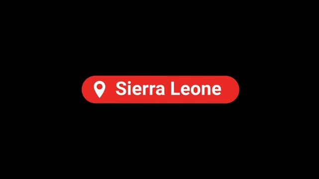 Sierra leone Location Title Animation