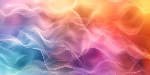 Obraz premium This is a vibrant and flowing abstract background featuring colorful waves and smooth textures, making it perfect for a variety of art and design projects