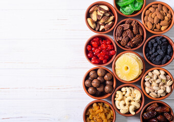 Mix of dried and candied fruits and nuts