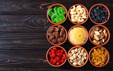 Mix of dried and candied fruits and nuts