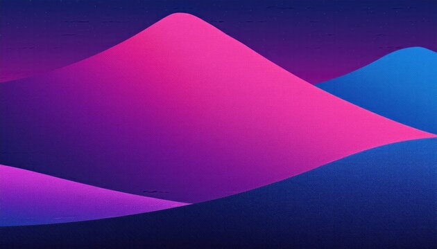 Mountain and grainy color, Dark blue purple grain texture gradient background magenta pink glowing color grainy poster banner design, grainy color wallpaper,