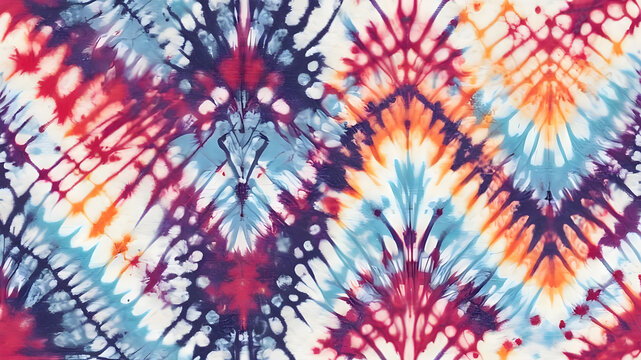 Abstract Vector Tie-Dyed Canvas Effect stripe Textured Background. Seamless Pattern on white background. Generative AI