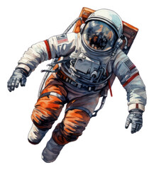 Naklejka premium PNG Astronaut protection clothing cartoon.