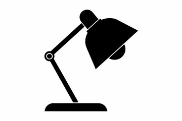 silhouette of floor lamp vector illustration