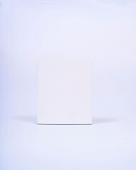 white box on a white background