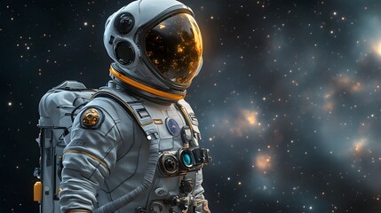 Fototapeta premium Png space suit cooling system sticker, 3D rendering, transparent background