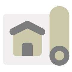 Blueprint Icon in Flat Style