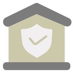 Insurance Icon in Flat Style