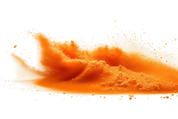 Citrus Explosion: A Vibrant Orange Burst on a Blank Canvas on White or PNG Transparent Background.