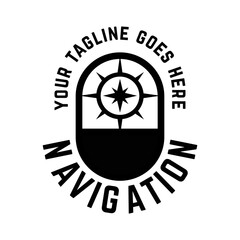 compass logo, icon, symbol design template