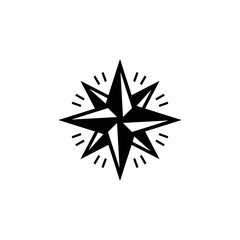 Obraz premium compass logo, icon, symbol design template