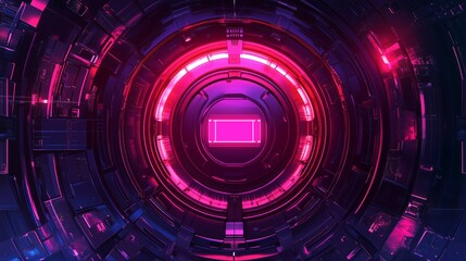 Abstract background, security logo, safety door circle
