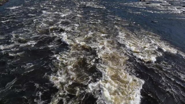 Kukkolankoski or Kukkolaforsen rapids in Tornio river