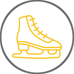 Ice Skates Icon Design