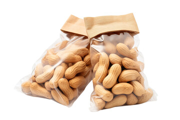 Rustic Harvest: Abundance of Almonds on White or PNG Transparent Background.