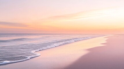 Fototapeta premium Peaceful Sunset on a Sandy Beach