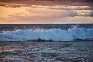 Beautiful sunset over the ocean