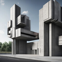 Neo Brutalism: Bold Geometric Shapes and Vibrant Solid Colors in Architectural Design