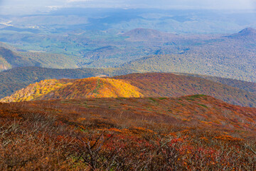 東北地方　秋の栗駒山
