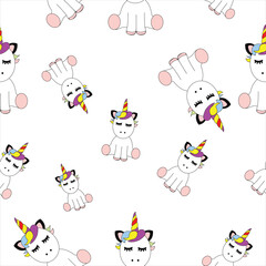 Seamless Unicorn Pattern Design, Printable Seamless Pattern, Beautiful Seamless Unicorn Texture
