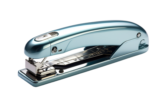 Stapler Tower on White or PNG Transparent Background.