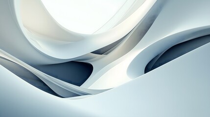 Fototapeta premium 29. **Sparse, minimalist lines and shapes creating a clean, futuristic abstract design