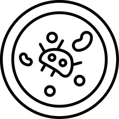 Fototapeta premium Bacteria Icon