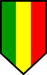 Fototapeta premium Mali Flag Icon