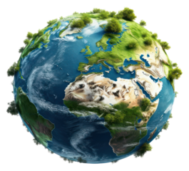 PNG Earth planet sphere space.