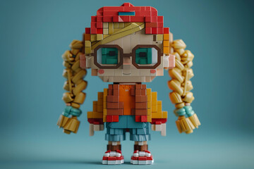 Cute cartoon childrens illustration style created with generative AI