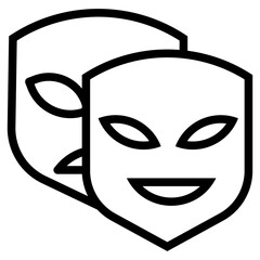 Mask Icon in Line Style