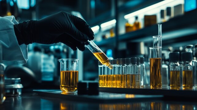 A bioreactor in a laboratory is an important component of fermentation reactions. Microbiology research. Vaccination development. Pharmacological testing of medicines.