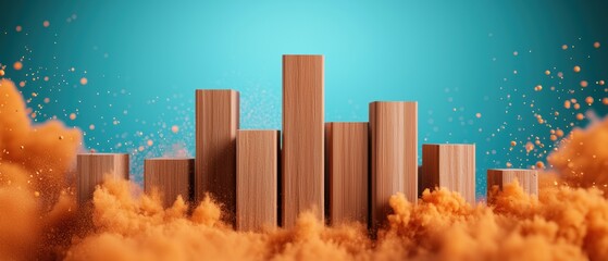 Strategic Pricing in Economic Recovery - Animation with Copy Space, Grunge Splash, and Dust Effects