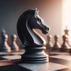 chess pieces on the board