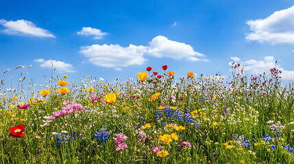 Colorful Flower Field