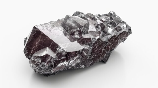 Ytterbium oxide, 3D illustration, realistic, isolated on white background