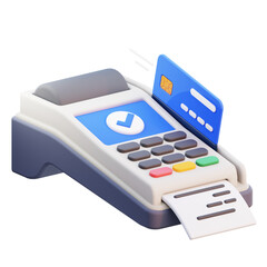 EDC card payment transaction 3d icon