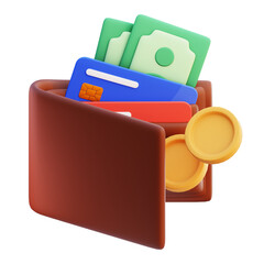 wallet payment 3d icon
