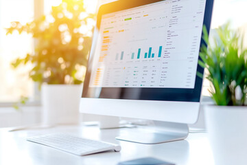 Modern data analysis dashboard featuring various graphs and charts aimed at delivering valuable business insights effectively