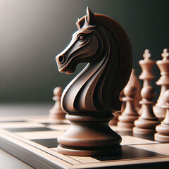 chess board on the board