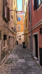 Obraz premium Piran, town in Istria, Slovenia, on sunny spring day