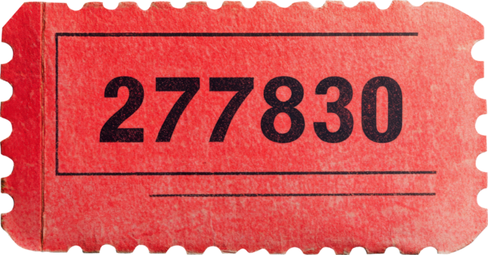 Red ticket sticker transparent background PNG clipart.png, Red ticket sticker transparent background PNG clipart