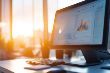 Modern data analysis dashboard featuring various graphs and charts aimed at delivering valuable business insights effectively