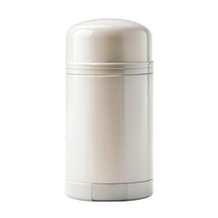 Obraz premium Sleek White Deodorant Stick. Elegant and minimalist white deodorant stick isolated on a plain background.