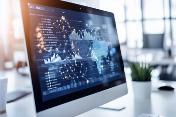 Modern data analysis dashboard featuring various graphs and charts aimed at delivering valuable business insights effectively