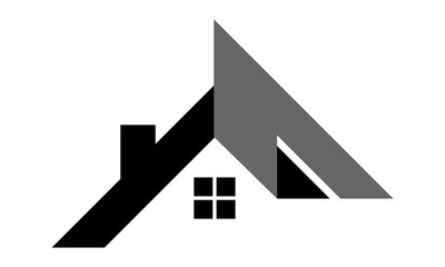 real estate roof house logo illustration