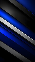 Obraz premium Digital technology white black blue geometric curve abstract poster background