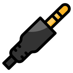 Audio Jack Icon Element For Design