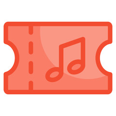 Ticket Icon Element For Design