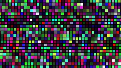 Beautiful illustration of colorful pixel shapes pattern